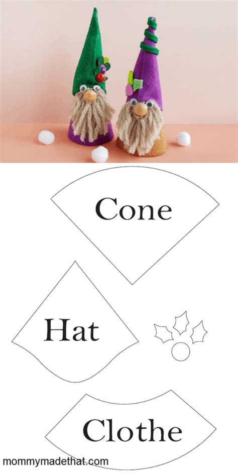 Watch the Video Read More Christmas Gnome. . Printable gnome pattern free